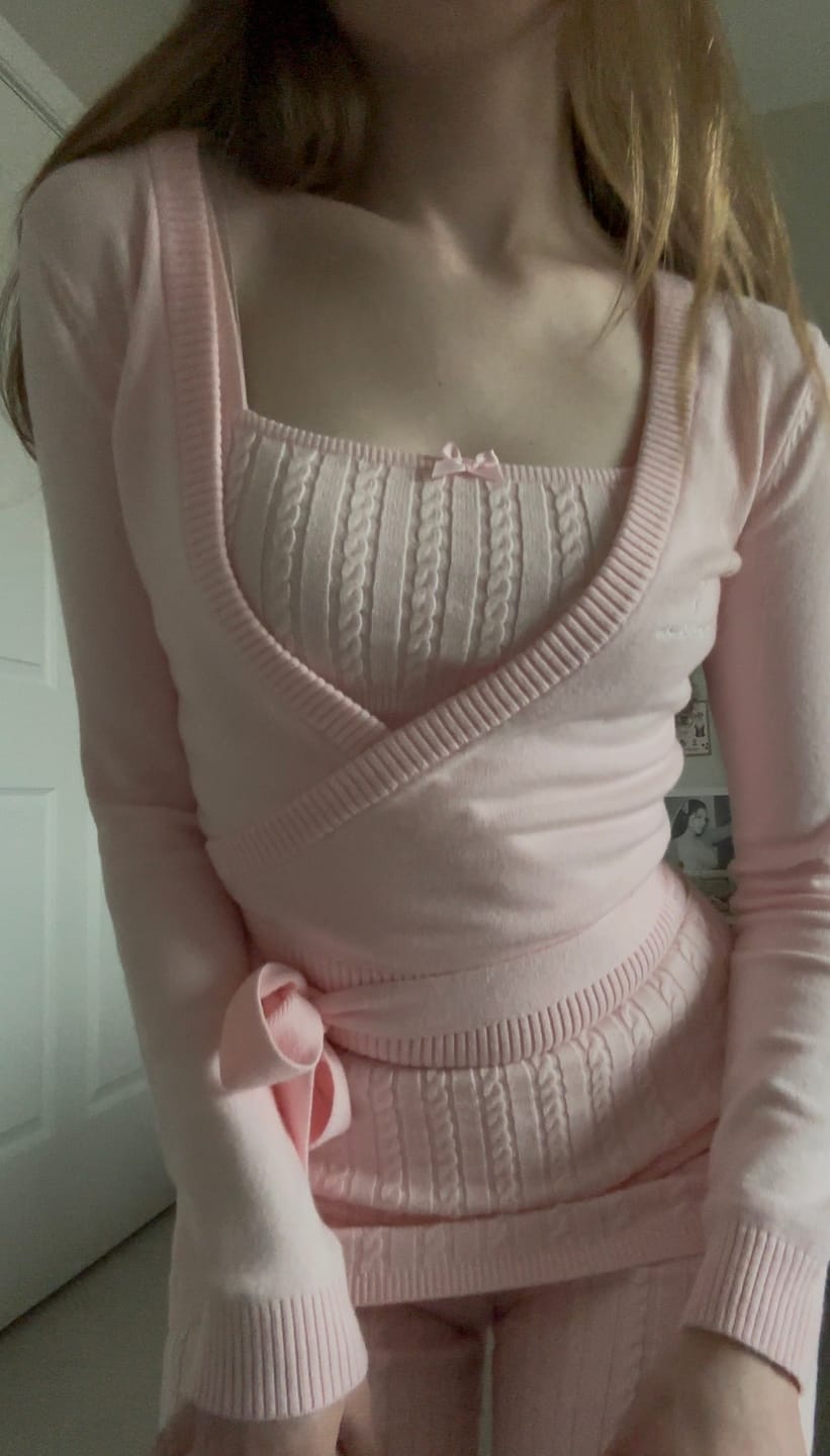 Customer photo review of Ballet Knit Wrap Cardigan