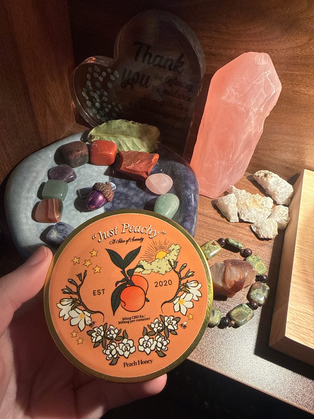 Customer photo review of "Just Peachy" CBD Gummies