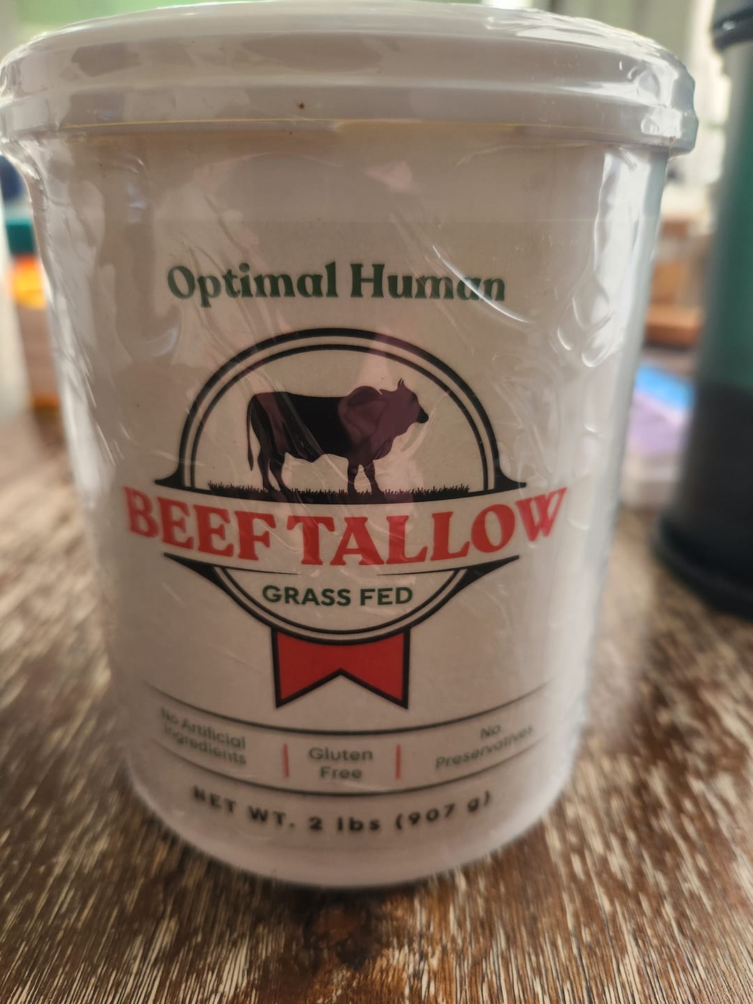 Customer photo review of Optimal Human Pure Grass-Fed Beef Tallow