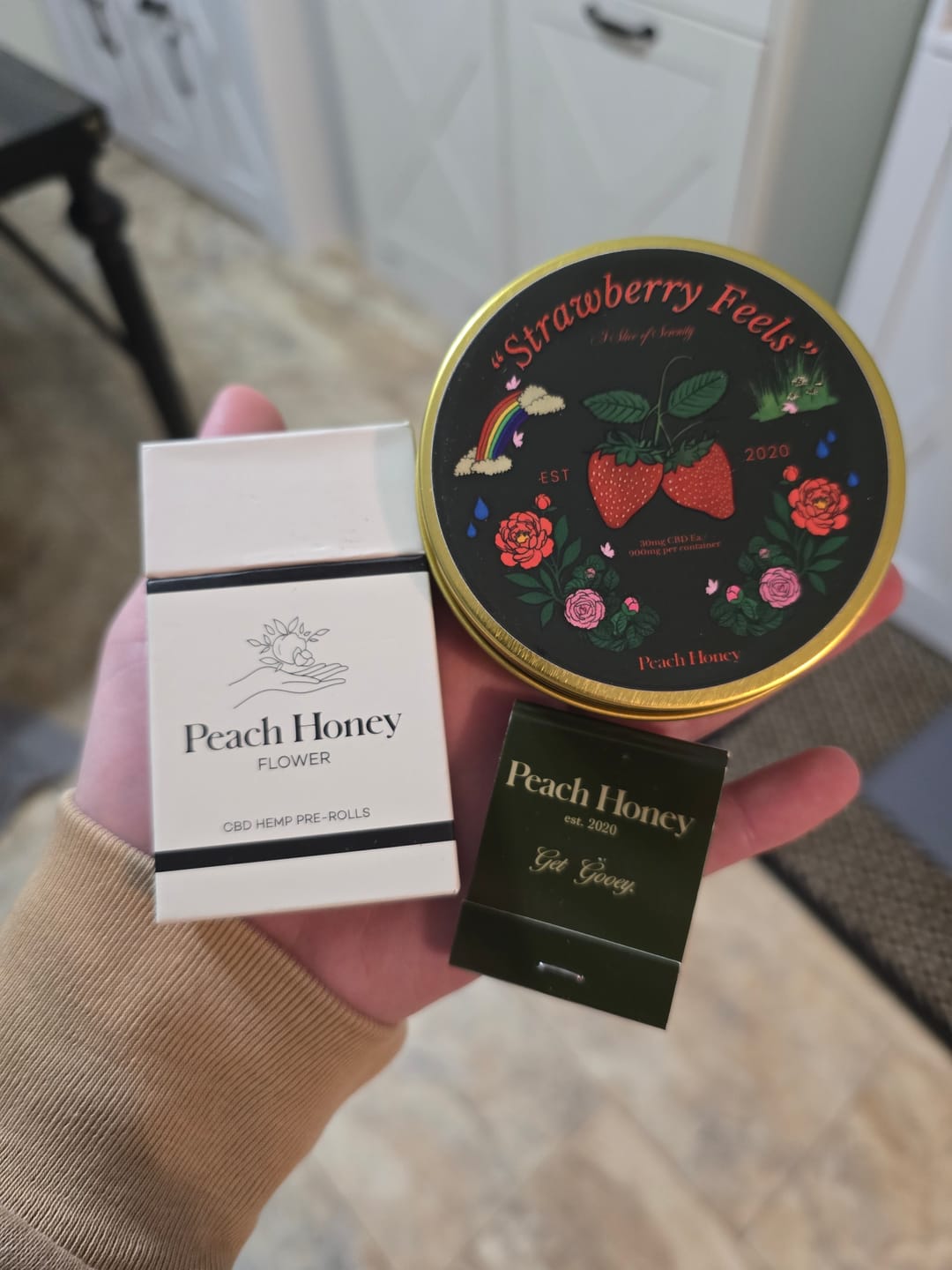 Customer photo review of "Strawberry Feels" CBD Gummies