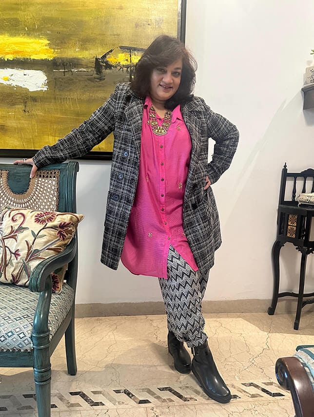 Customer photo review of Set of 2 - Aurora Oversized Long Shirt & Salwar Set