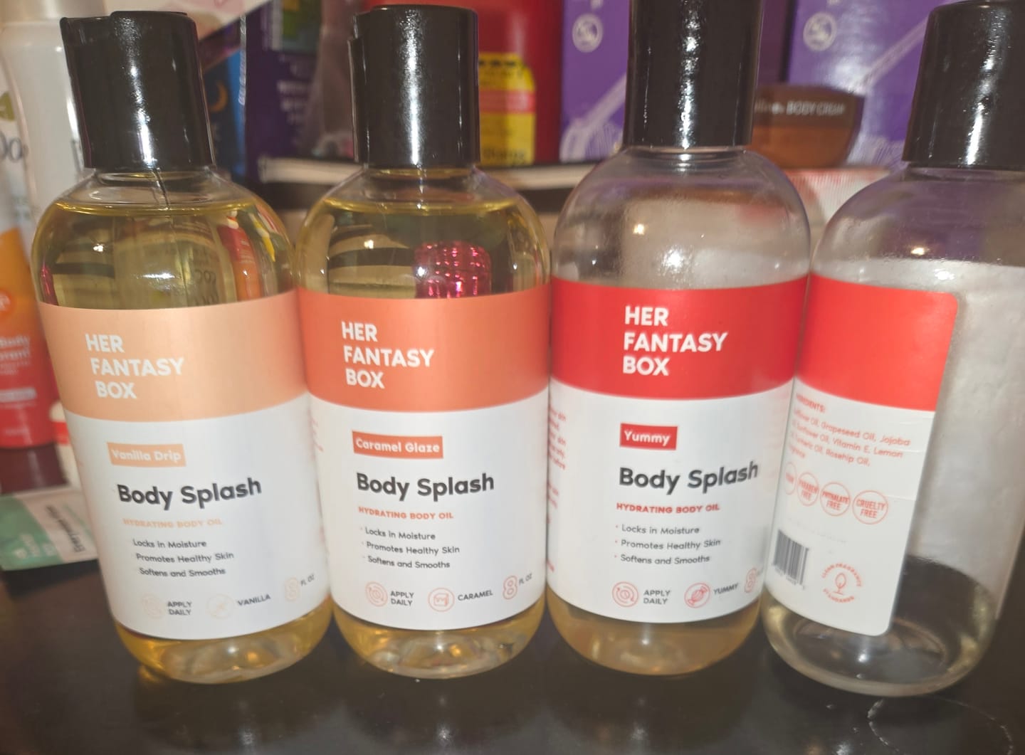 Customer photo review of Sweet Skin Body Oil Bundle