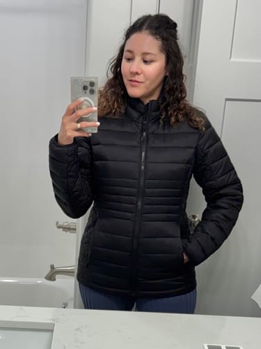 Customer photo review of Women's Elements Quilted Puffer Jacket