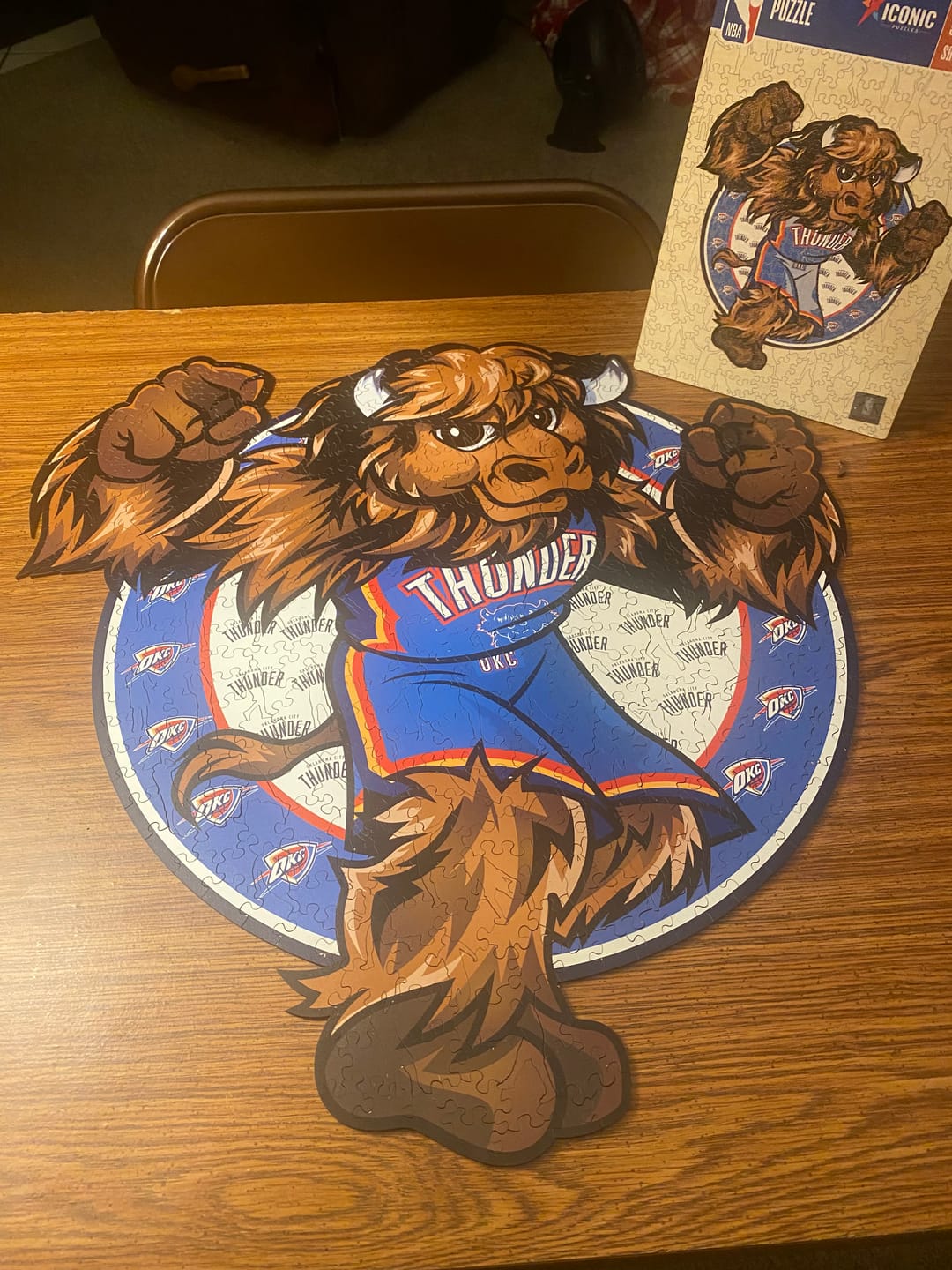 Customer photo review of Oklahoma City Thunder™ Mascot - Wooden Puzzle