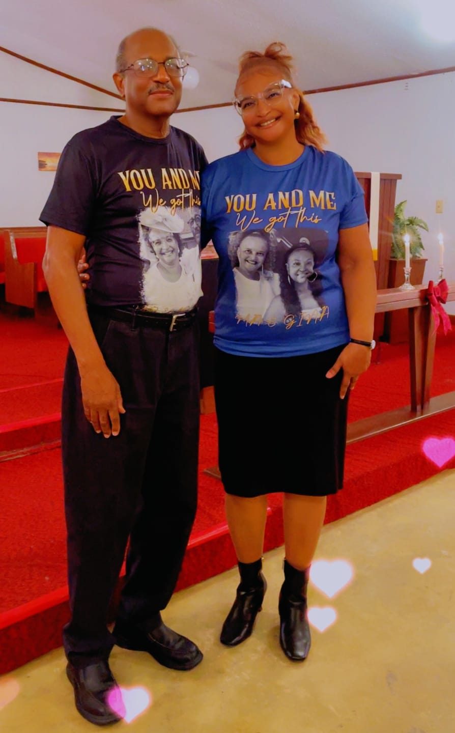Customer photo review of You & Me We Got This Vintage 90s - Personalized Photo T-Shirt