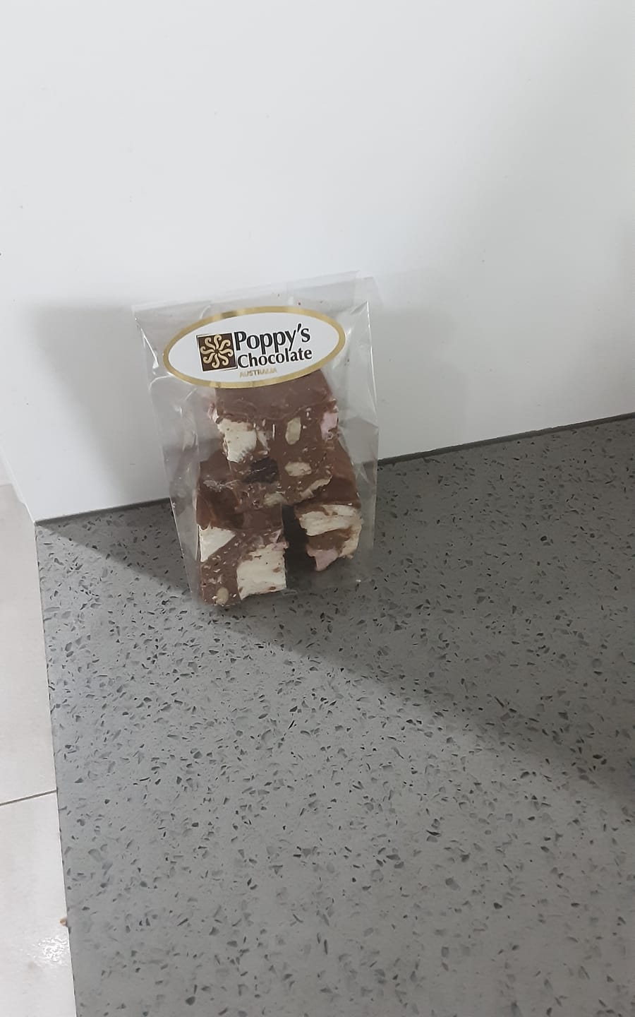 Customer photo review of Rocky Road Cashew and Turkish Delight Milk Chocolate 125g