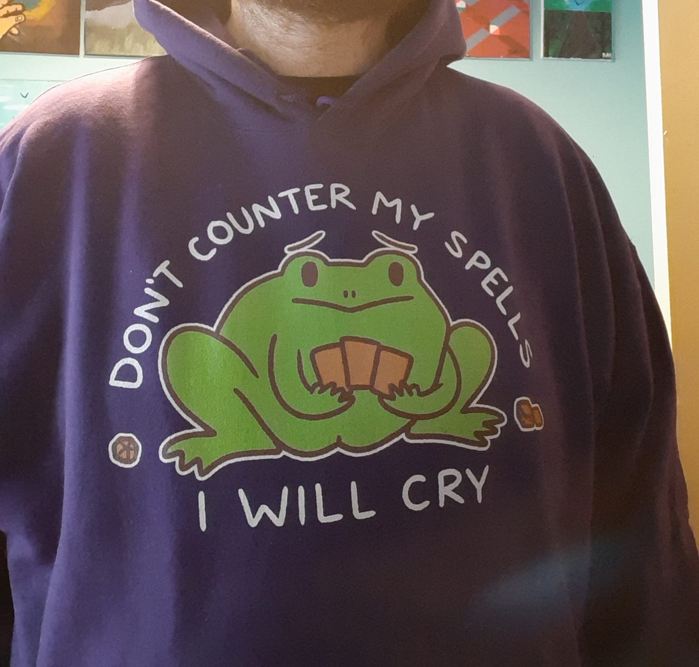 Customer photo review of Don't Counter My Spells Hoodie