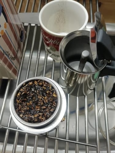 Customer photo review of Cafetera Moka de acero inoxidable, 2/4/6/9 tazas, Mocha Espresso Latte, filtro de estufa, cafetera para Cocina