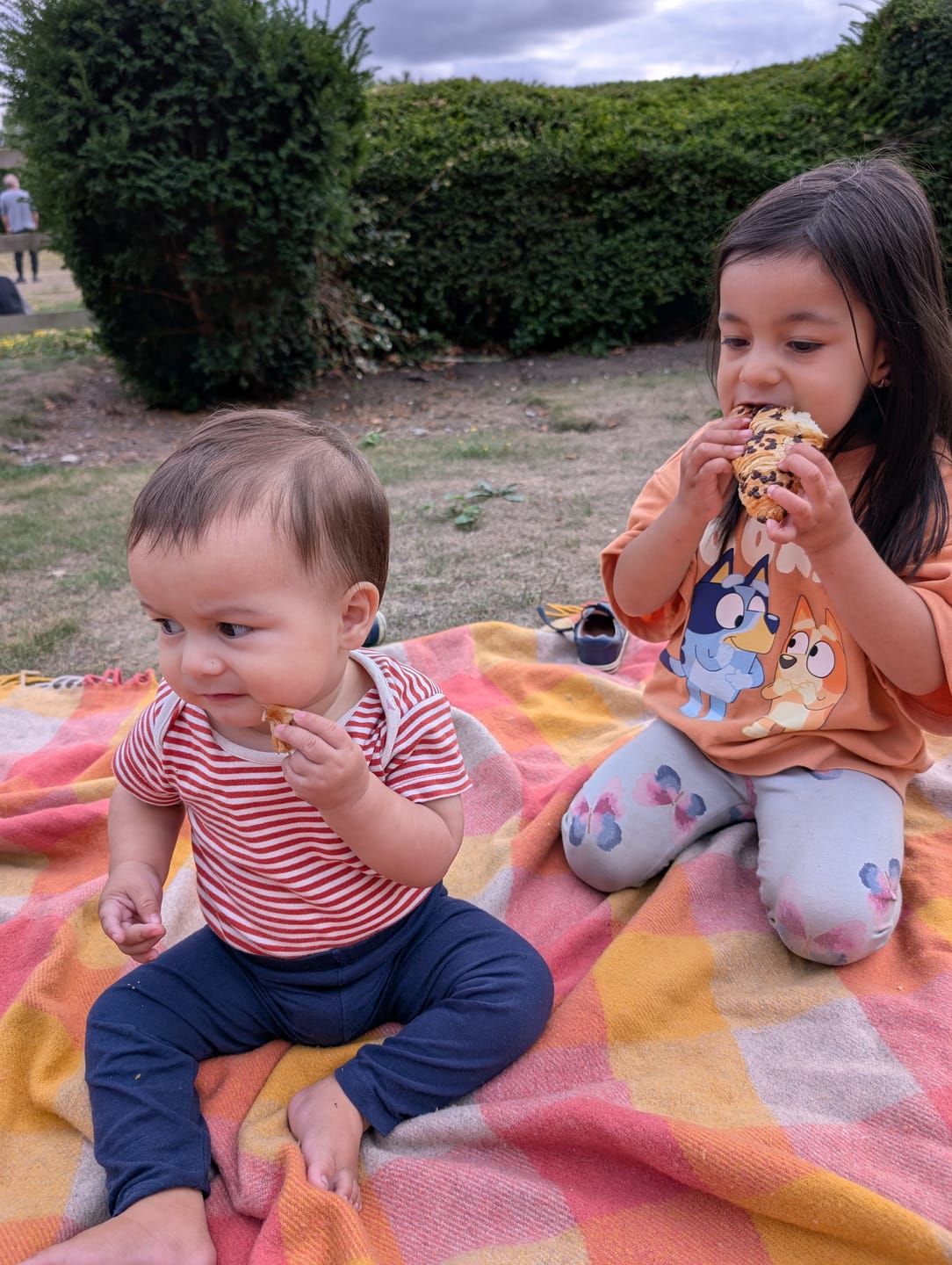 Customer photo review of Summer Seagull Organic Baby Bodies Set - 2 Pack