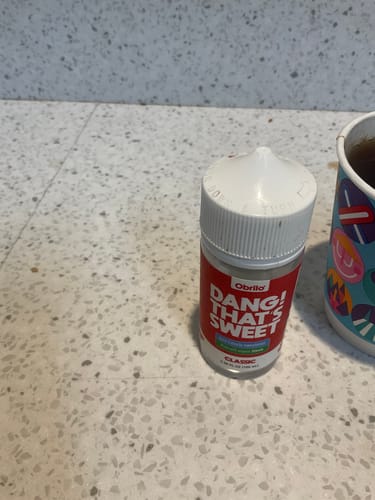 Customer photo review of Dang! That's Sweet 0 Calorie Sugar Substitute Drops