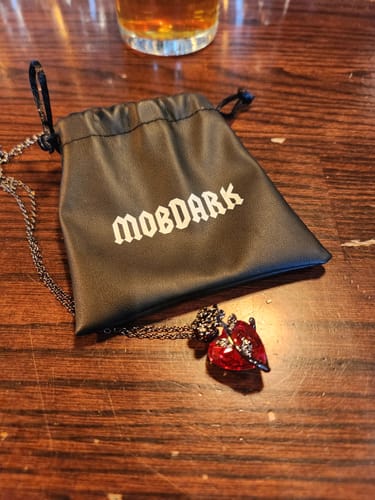 Customer photo review of Blood Rose Necklace