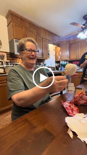 Customer video review of Dolly® Personalized Crochet Doll with Photo Card