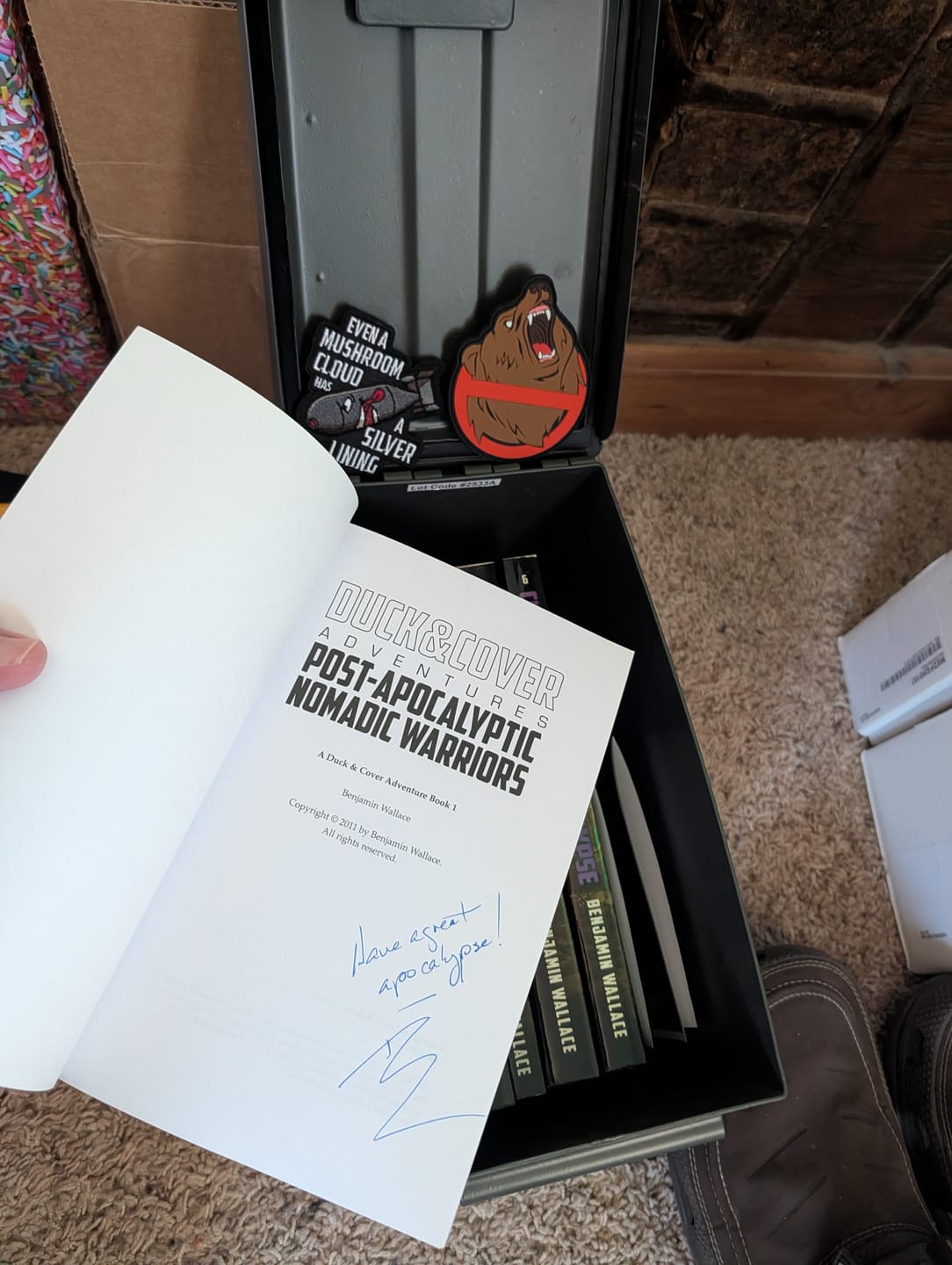 Customer photo review of Duck & Cover Ammo Can