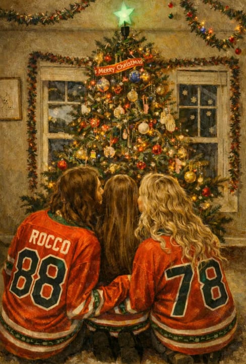 Customer photo review of Family Christmas Custom Hockey Jersey