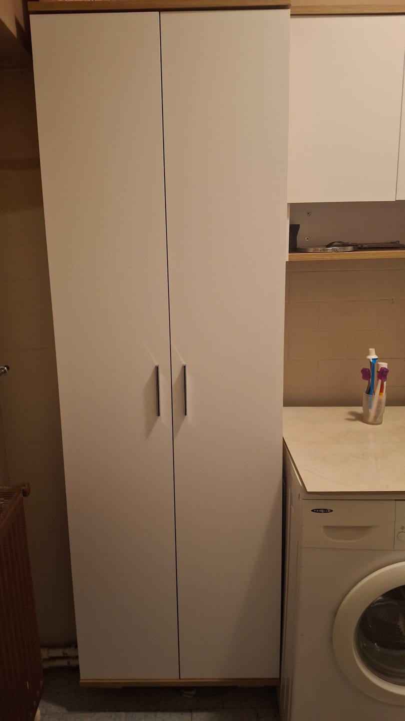 Customer photo review of Rani EA116 Ayakkabılık Portmanto 7 Raflı Çok Amaçlı Dolap Sepet Ceviz - Beyaz