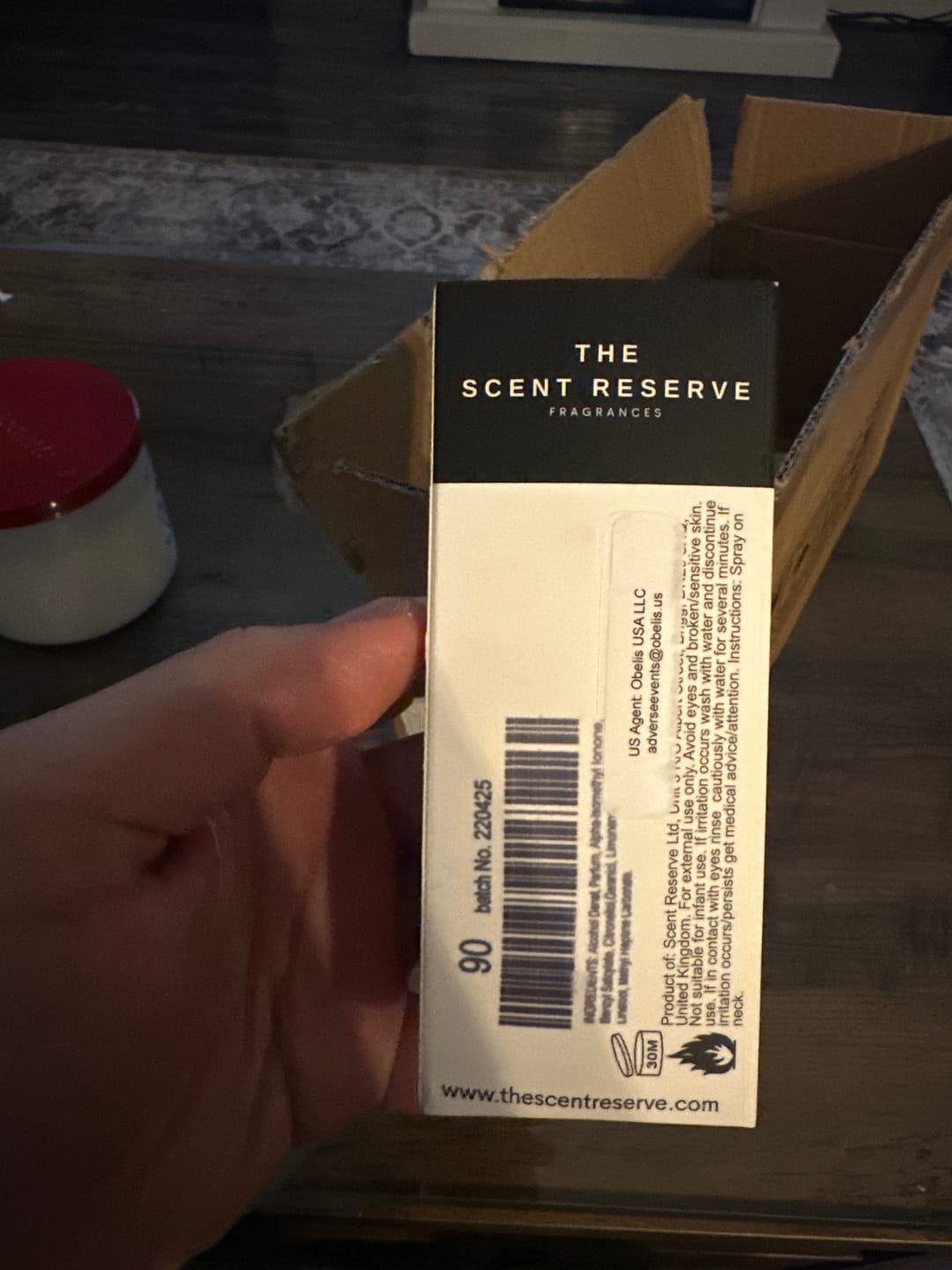 Customer photo review of 4 x 3.38oz Perfume Bottles