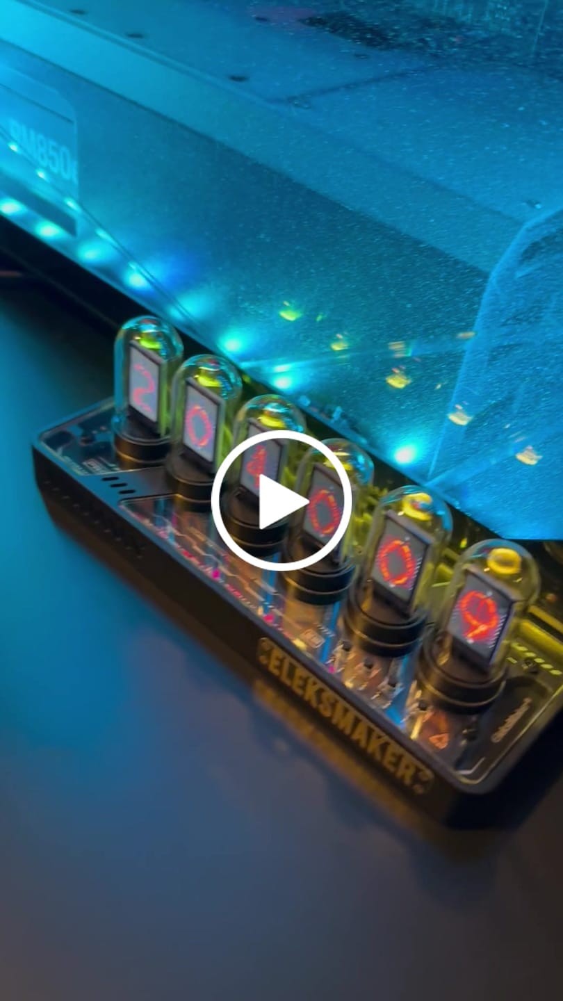 Customer video review of EleksTube IPS Pro GEN3 Limited Edition 6-Bit Digital Clock