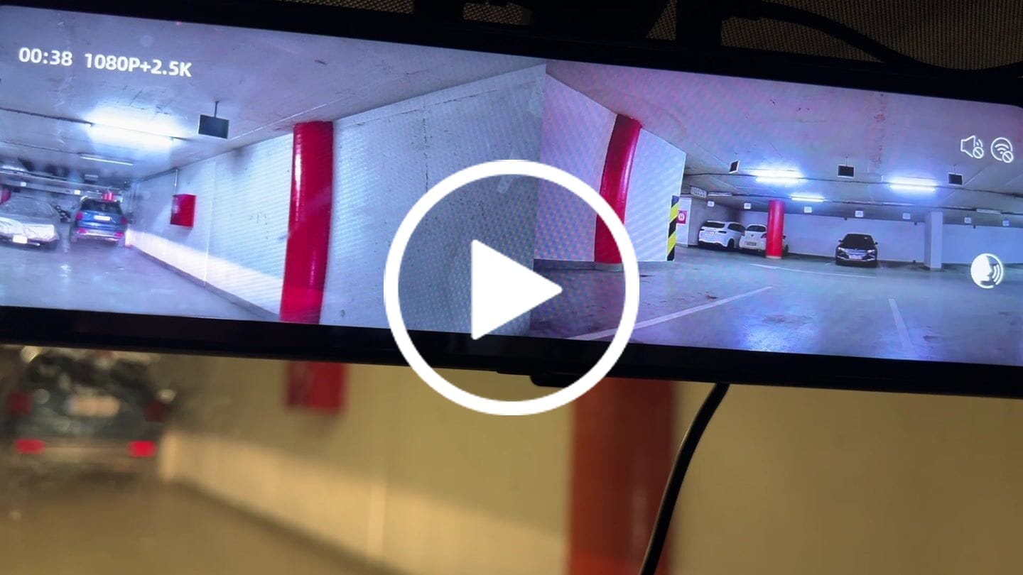 Customer video review of WOLFBOX G900 TriPro Bumper Version 3 Channel Rearview Mirror Cam