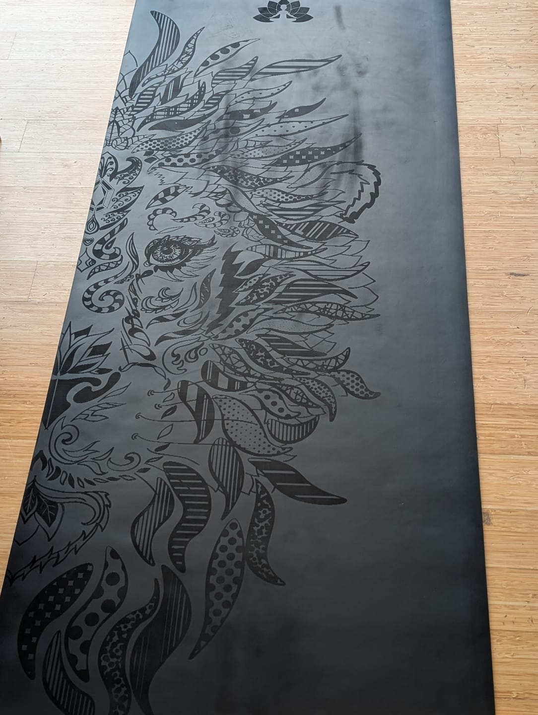 Customer photo review of Yogamatte Ultra-Grip "Black Lion"