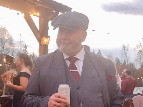 Customer photo review of Ties2you Navy Blue Tie Mens Plaid Silk Necktie Pocket Square Cufflinks Set for Business