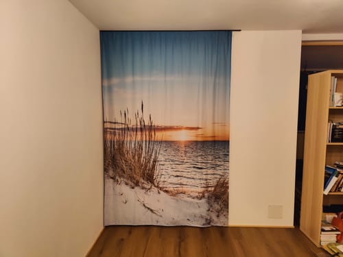 Customer photo review of Fotovorhang "Ostsee Küste"