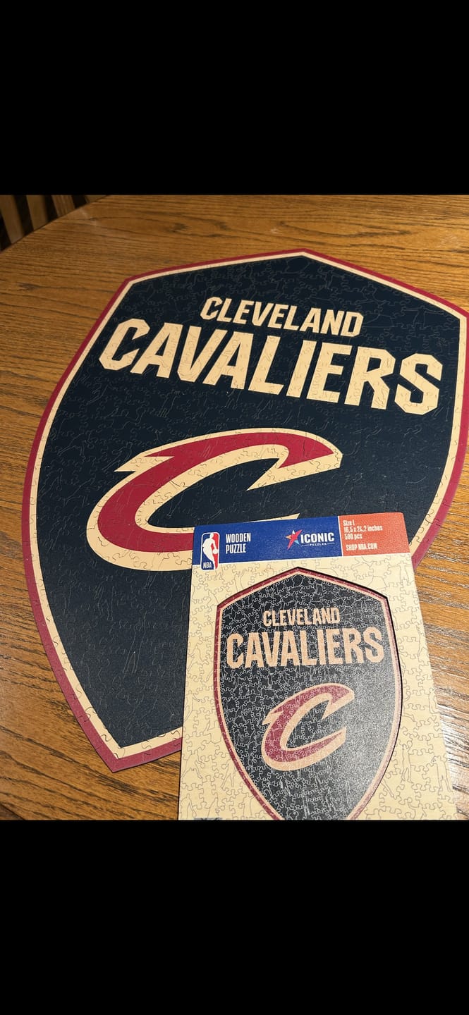 Customer photo review of Cleveland Cavaliers™ - Wooden Puzzle