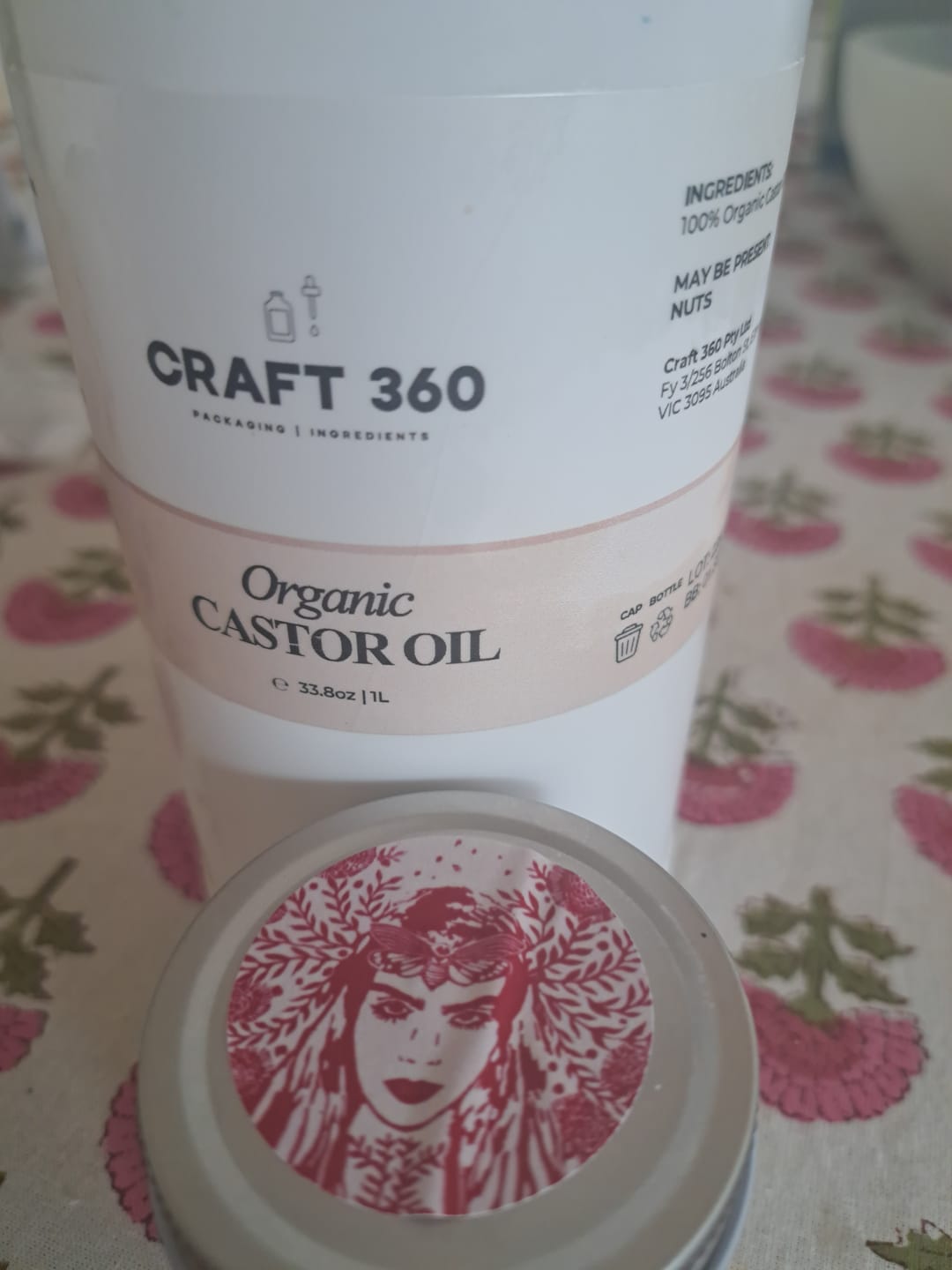 Customer photo review of Certified Organic Castor Oil - Cold Pressed - Hexane Free - ACO Cert. No. 14153