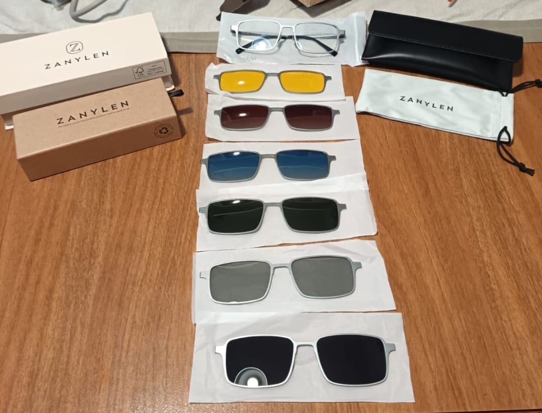 Customer photo review of Turing | Magnetic Clip-on Eyeglasses Sunglasses | ZanyLen Best Seller