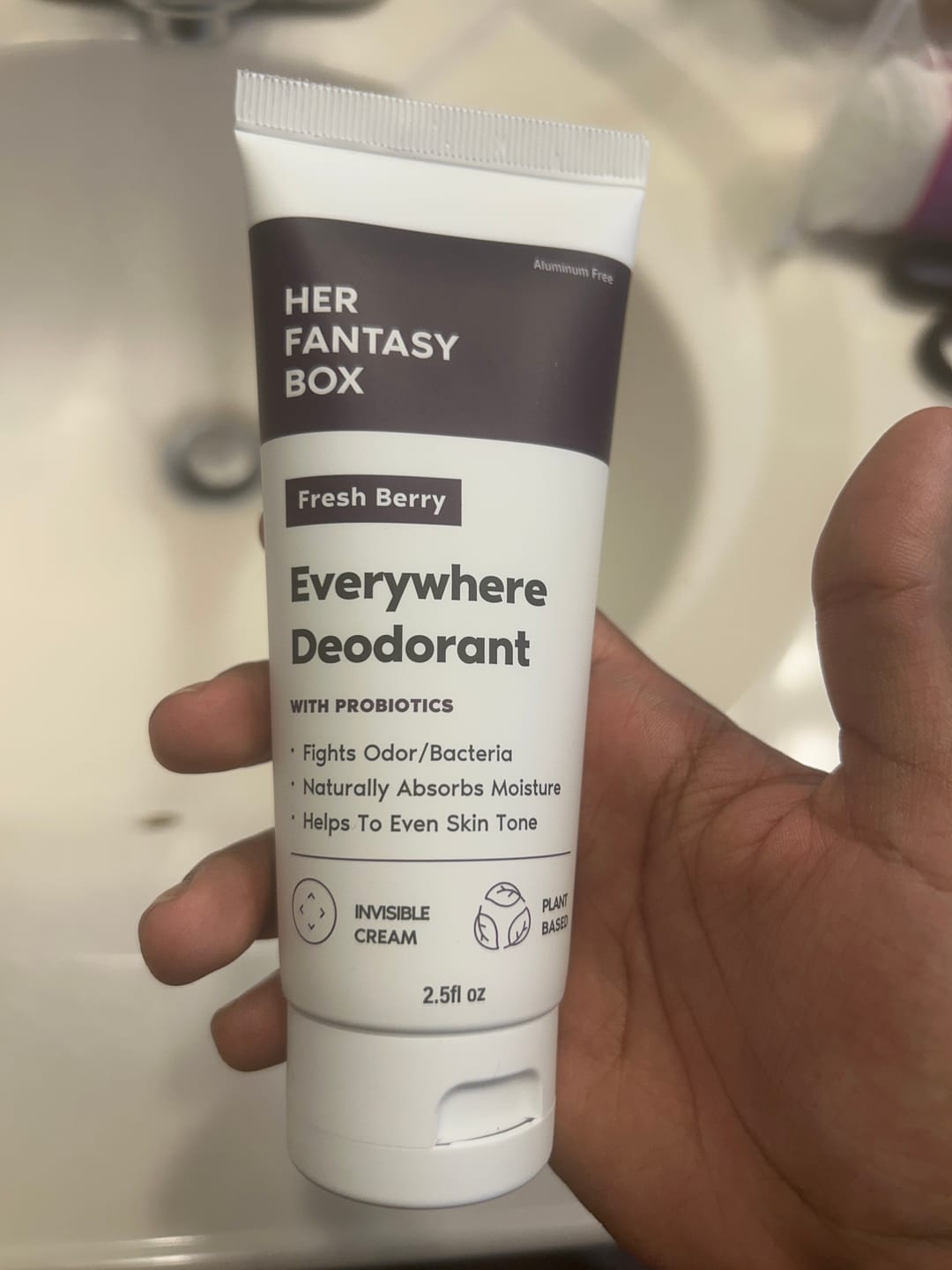 Customer photo review of Everywhere Deodorant (Berry) - Long Lasting Odor Block