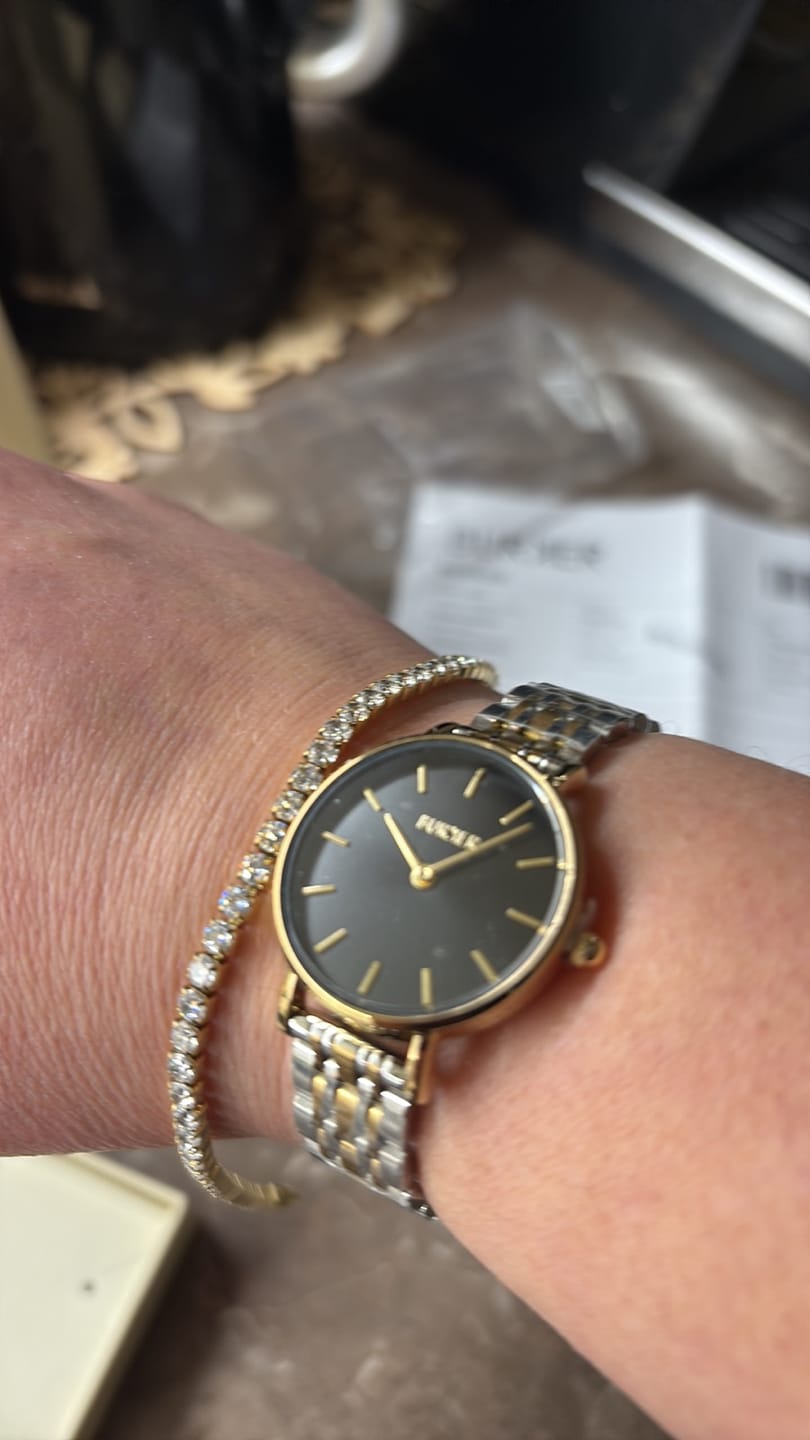 Customer photo review of Ruby Petite Black Gold Silver