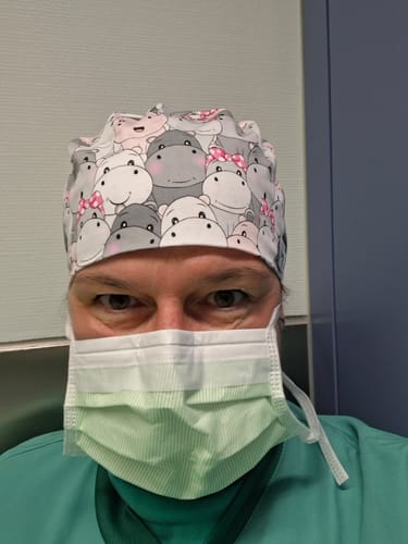 Customer photo review of OP Haube Flusspferd Party - Komfort