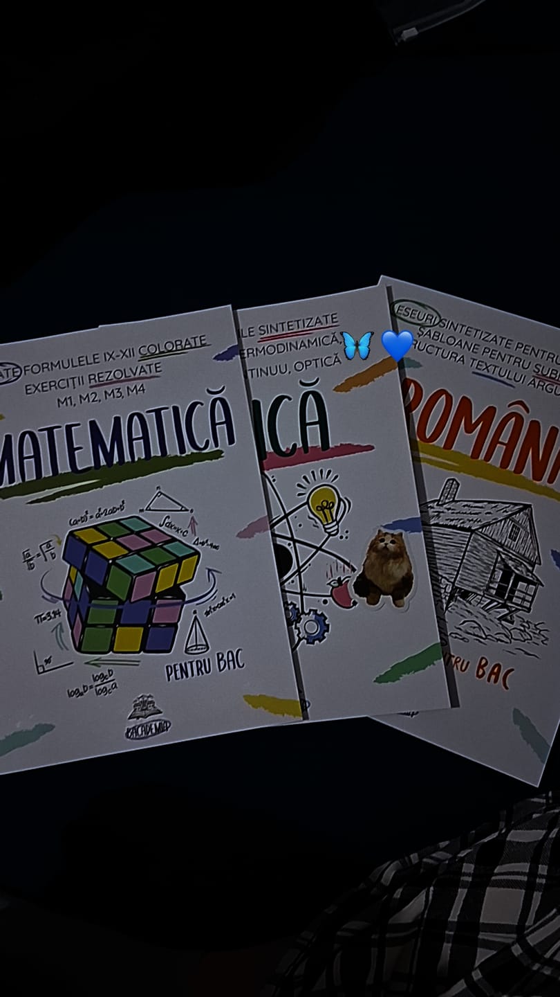 Customer photo review of Pachet Bacalaureat (Română + Matematică + Fizică) Bacademia