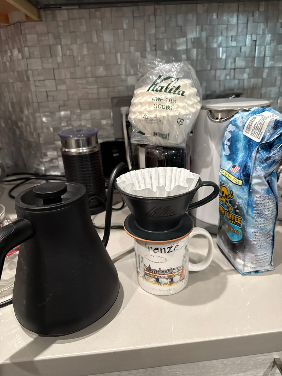 Customer photo review of Kalita Wave 185 Coffee Filters - 100ct