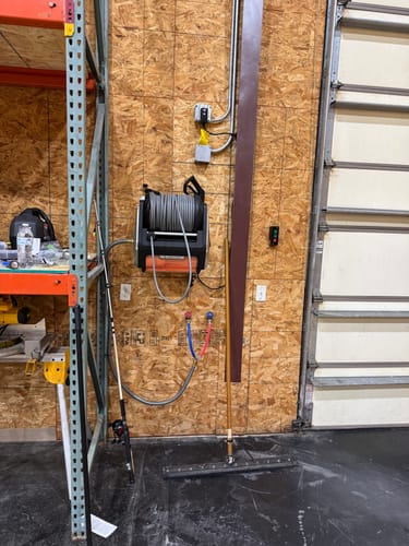 Customer photo review of Grandfalls Retractable Pressure Washer - Spotless