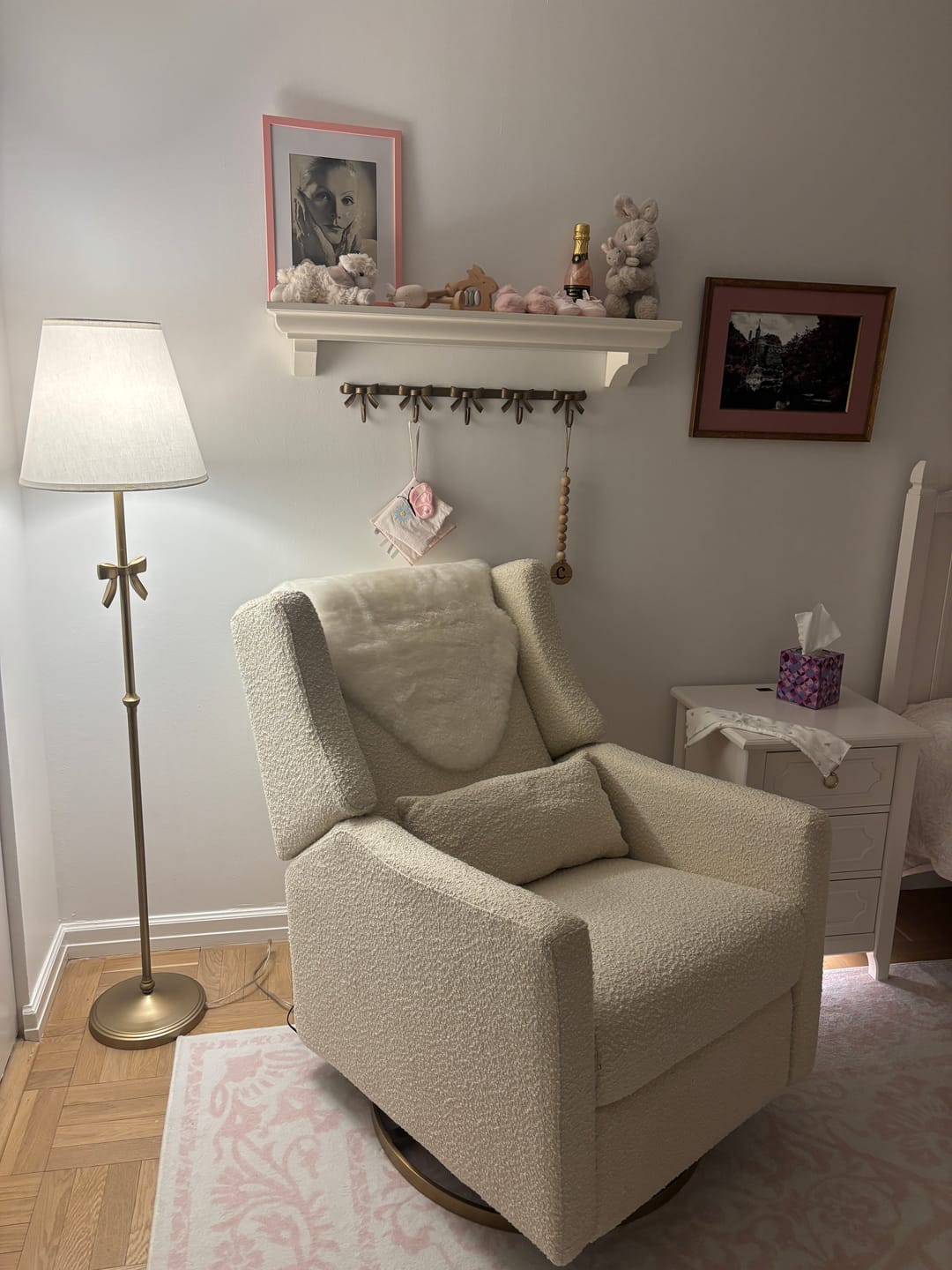 Customer photo review of Sheepskin Rug for Babies, 100% Natural, Shorn Lambskin Wool, 2 x 3 Feet, Ivory