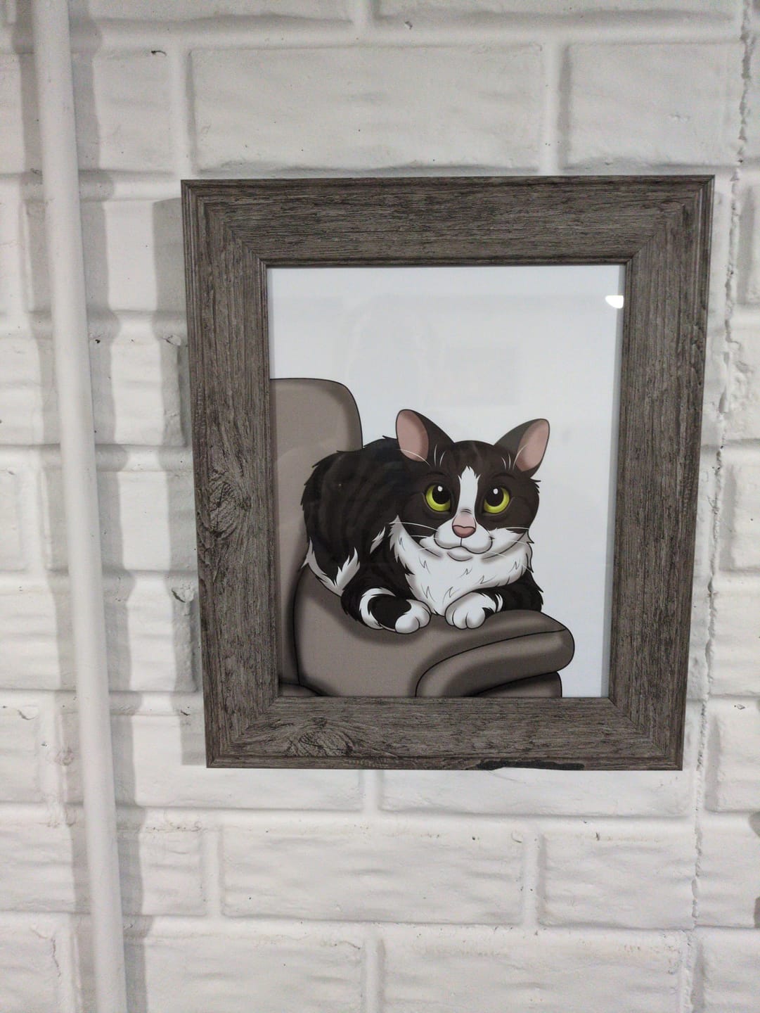 Customer photo review of Disneyfy Pet Cartoon Hand Drawn Portrait