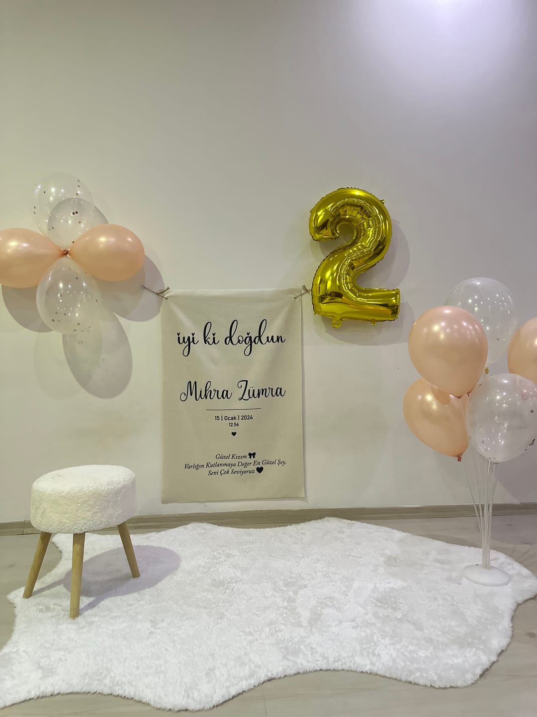 Customer photo review of Kişiselleştirilebilir Doğum Günü Örtüsü (#8)