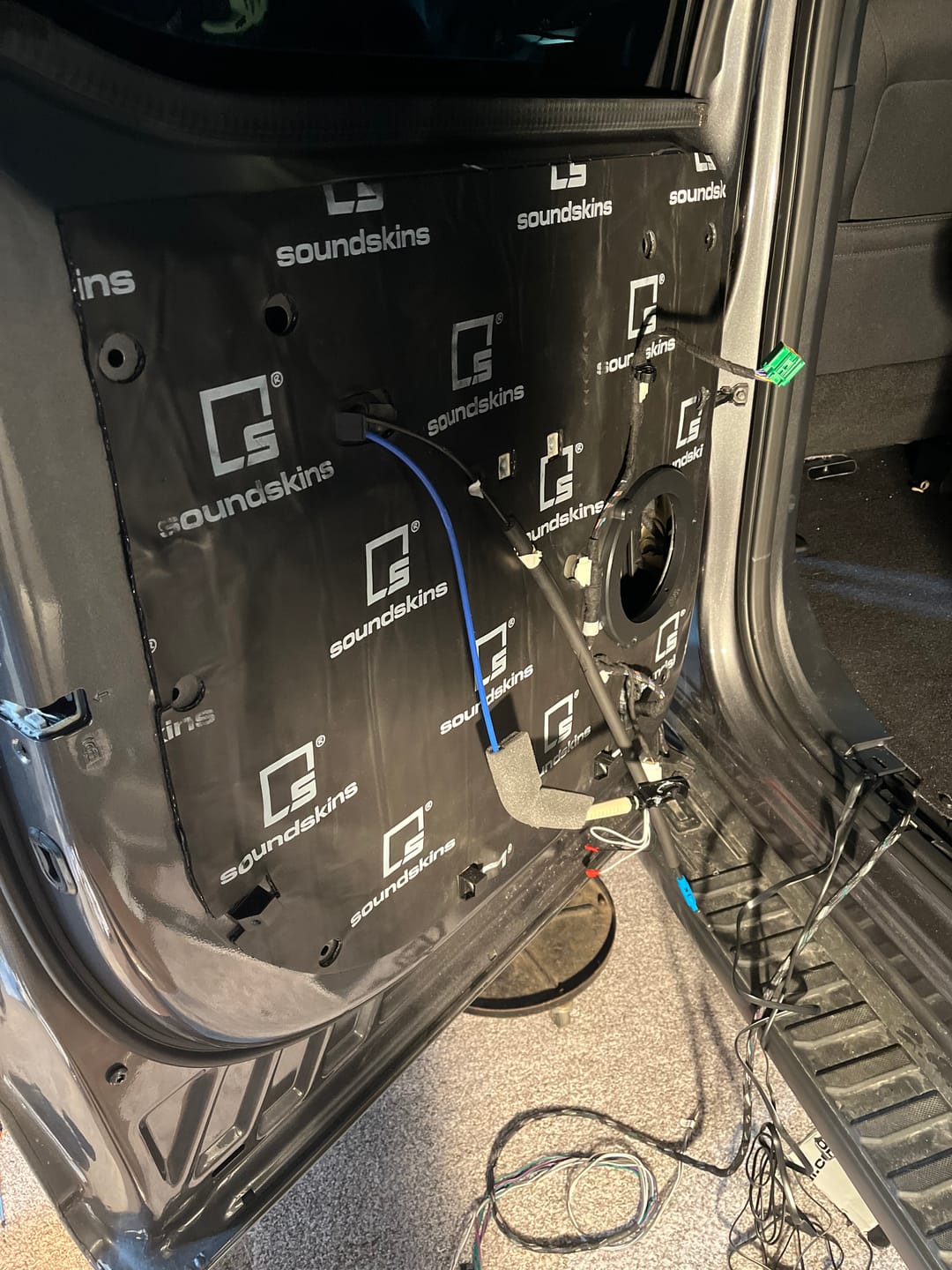 Customer photo review of SoundSkins | 2021+ Ford F-150 4-Door Sound Deadening Vehicle Specific Kit | SSK-F1504DRV3 | 3 Layers (Acoustic Foam, Foil, Rubber Butyl), 30 sq ft