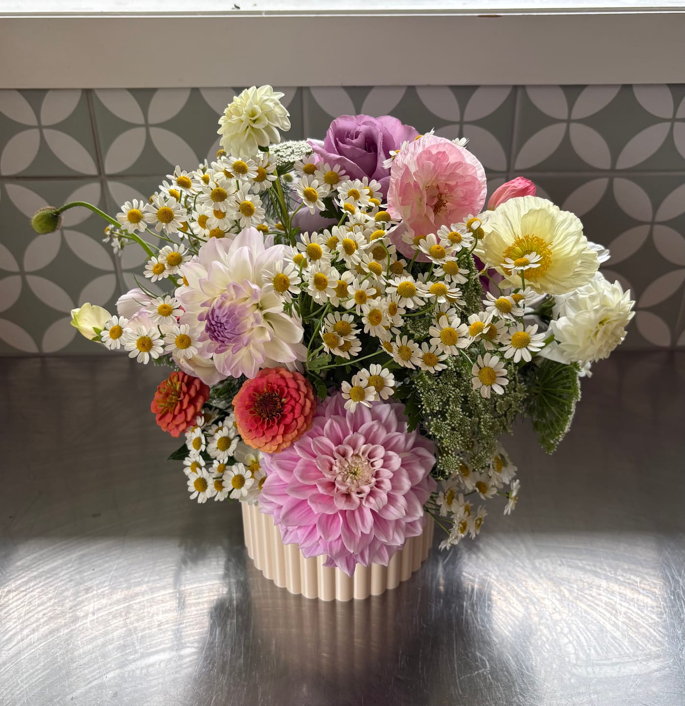 Customer photo review of The Poppy Vase