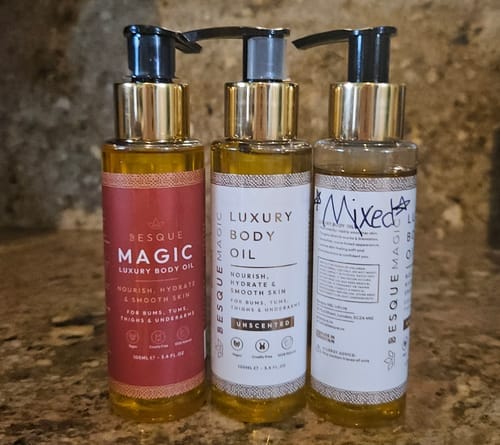 Customer photo review of Besque® Magic Body Oil - Unscented