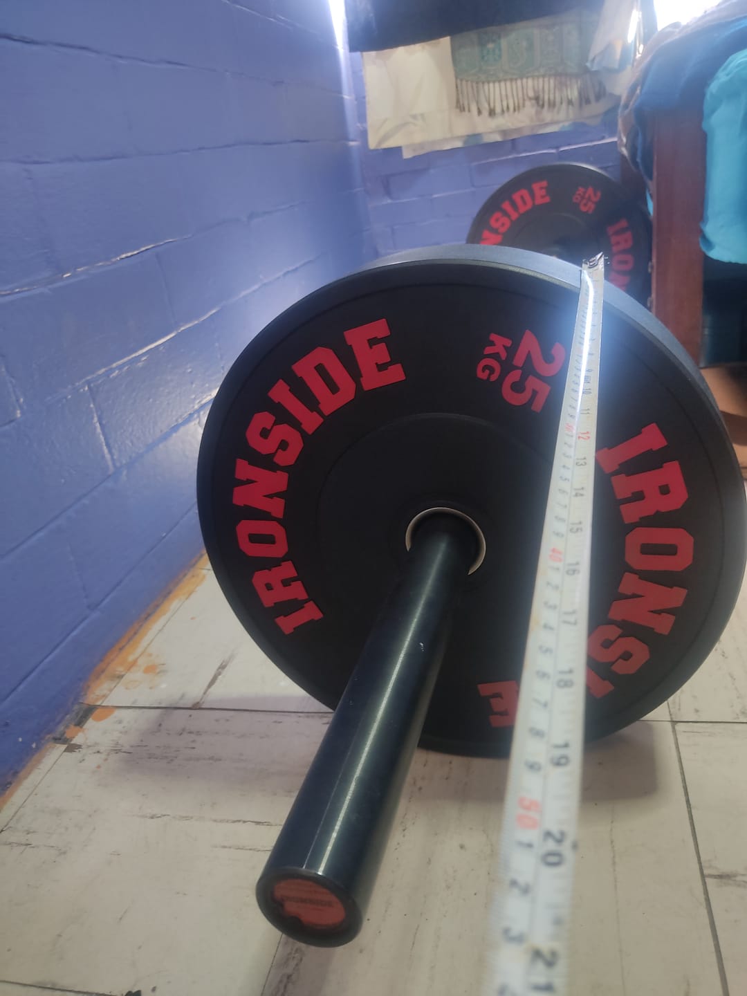 Customer photo review of Discos Olímpicos Pro Bumper IRONSIDE (KG)