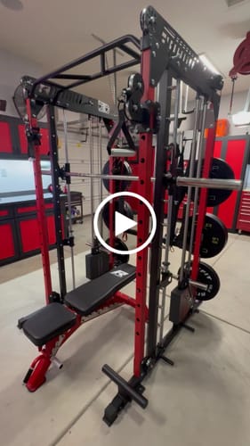 Customer video review of RitFit M1 PRO Smith Machine Weight Stack Home Gym Package