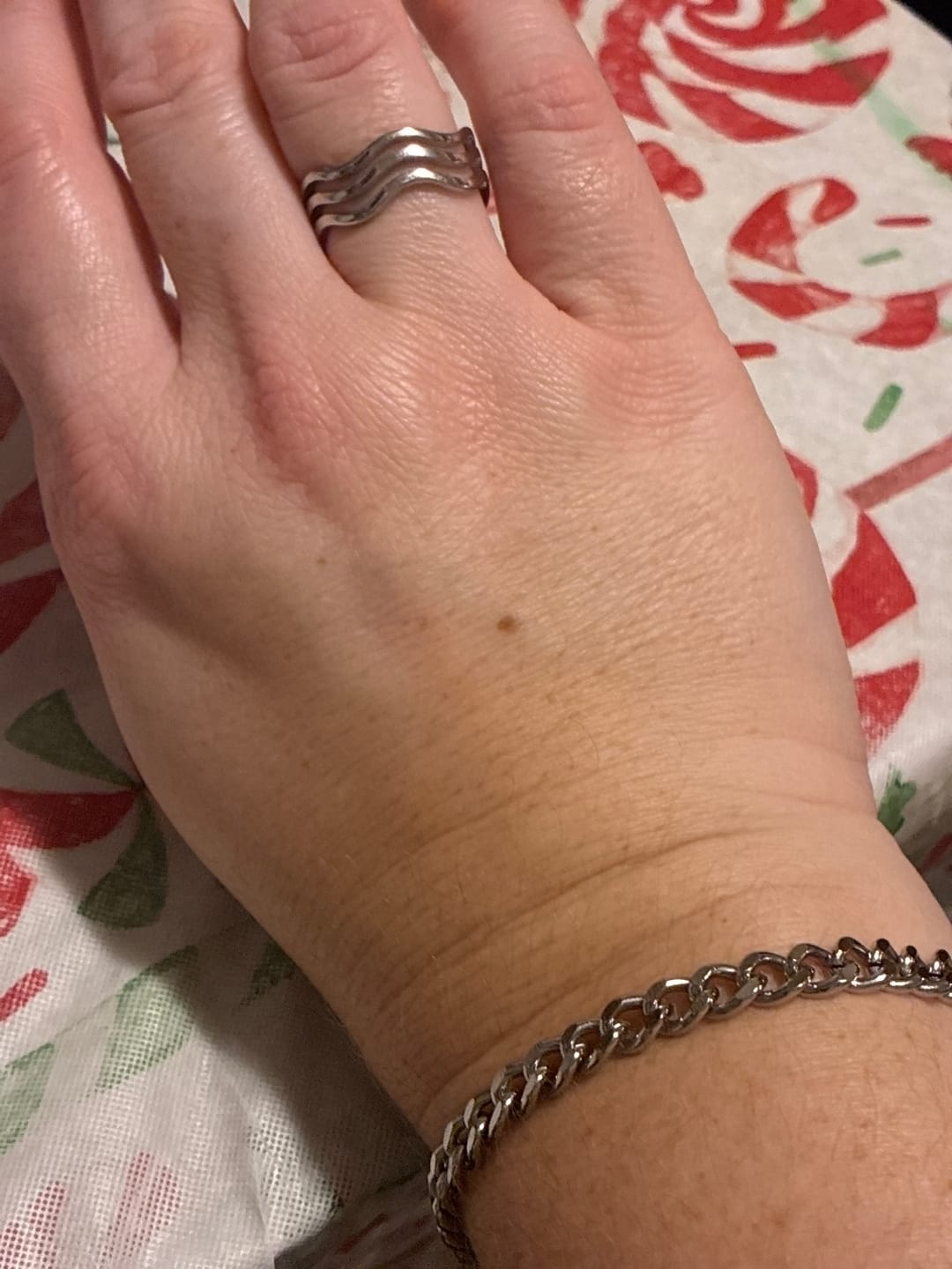 Customer photo review of Wave Trio Ring (Bundle)
