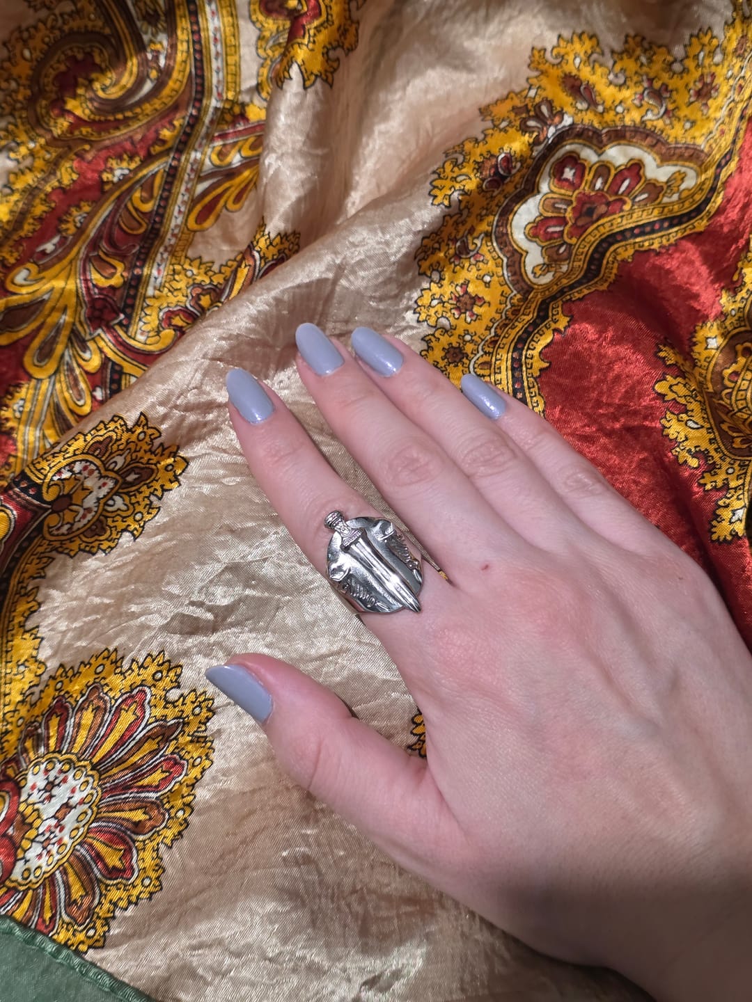 Customer photo review of CATACOMB SWORD RING