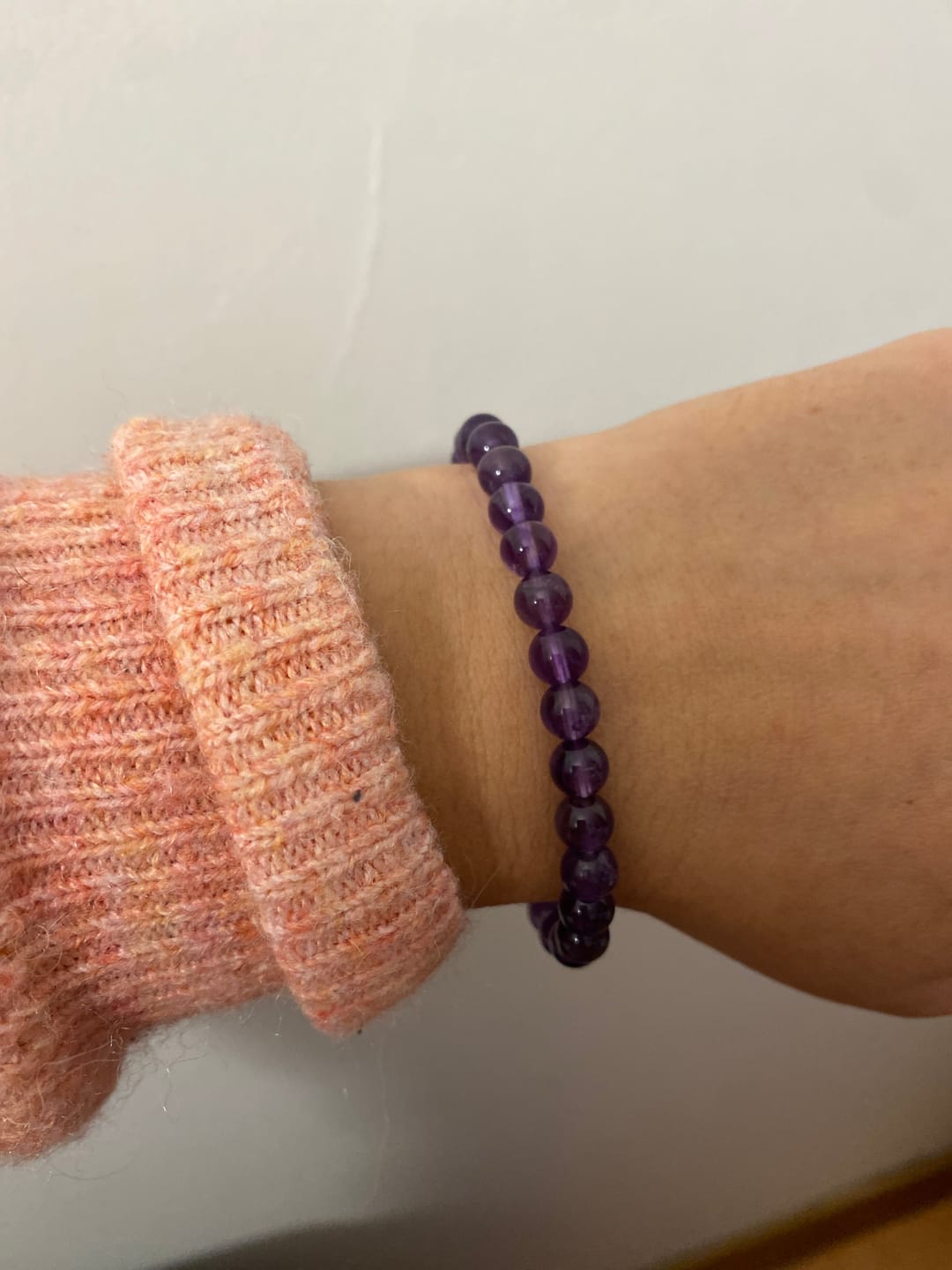 Customer photo review of Bracelet en améthyste 6mm