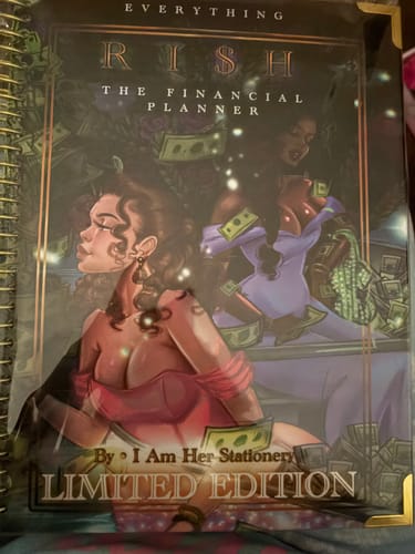 Customer photo review of Limited Edition | Everything Ri$h: The Financial Planner | Fairytale Cover & Sticker Bundle