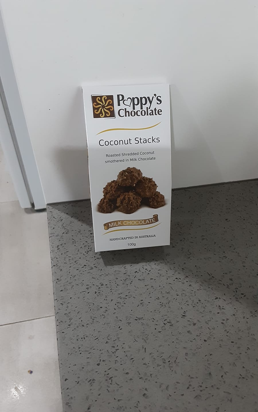 Customer photo review of Milk Chocolate Coconut Stacks 100g