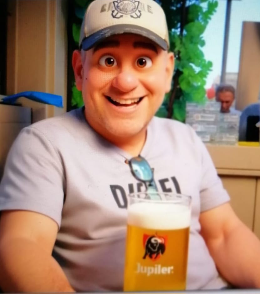 Customer photo review of Gepersonaliseerd 3D tekenfilm tegeltje met eigen foto