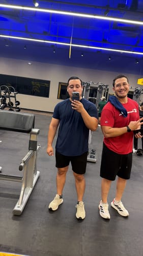 Customer photo review of Training Sport Tee - Navy Blue