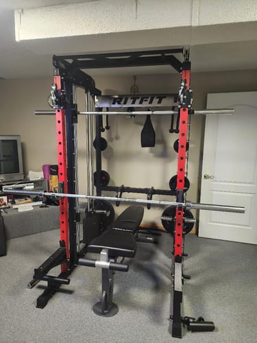 Customer photo review of RitFit M2 Multi-Functional Modular Home Gym Smith Machine Tailored to All Fitness Levels